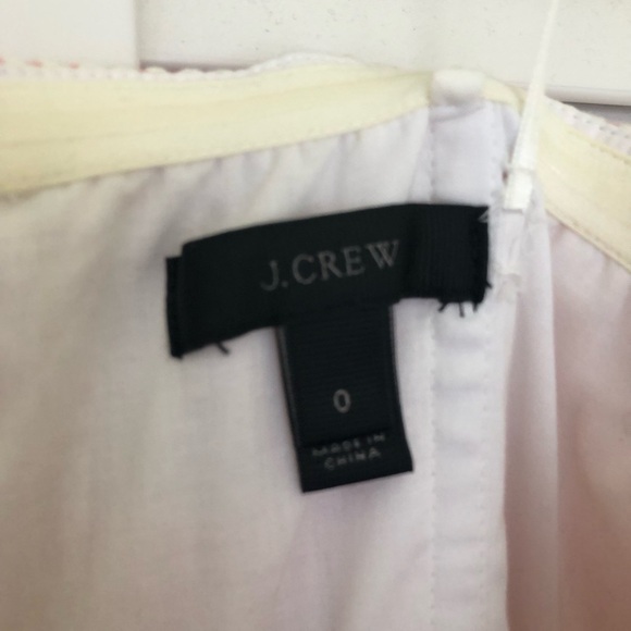 J. Crew Pink and White Strapless Dress - Picture 2 of 3